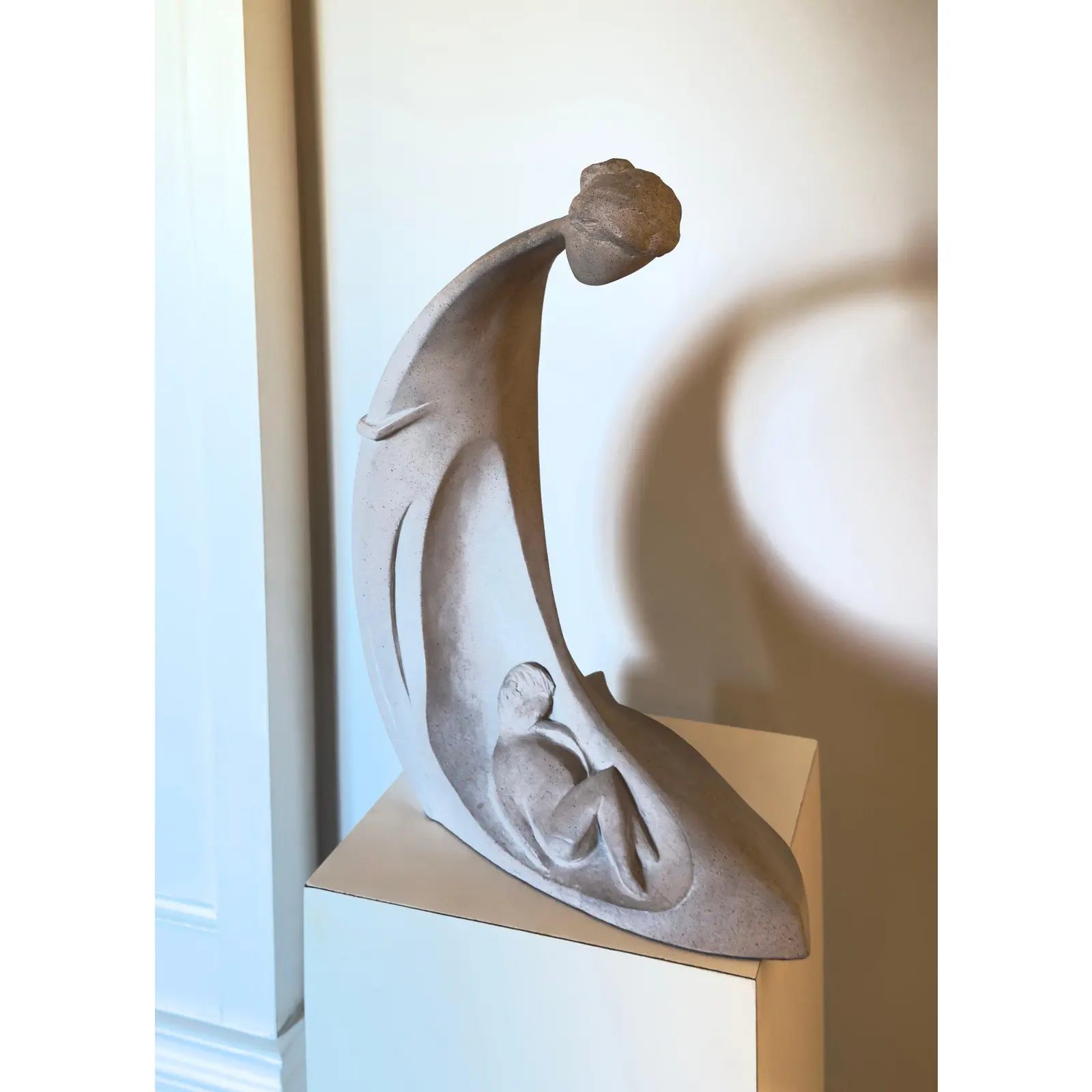 Vintage 1980 David Fisher for Austin Productions Beginnings Mother and Child Large Sculpture