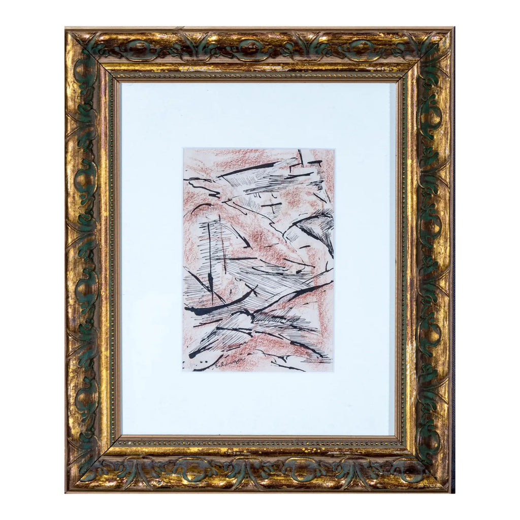 Elizabeth Erlanger Signed Original Abstract Mixed-Media New York School Art