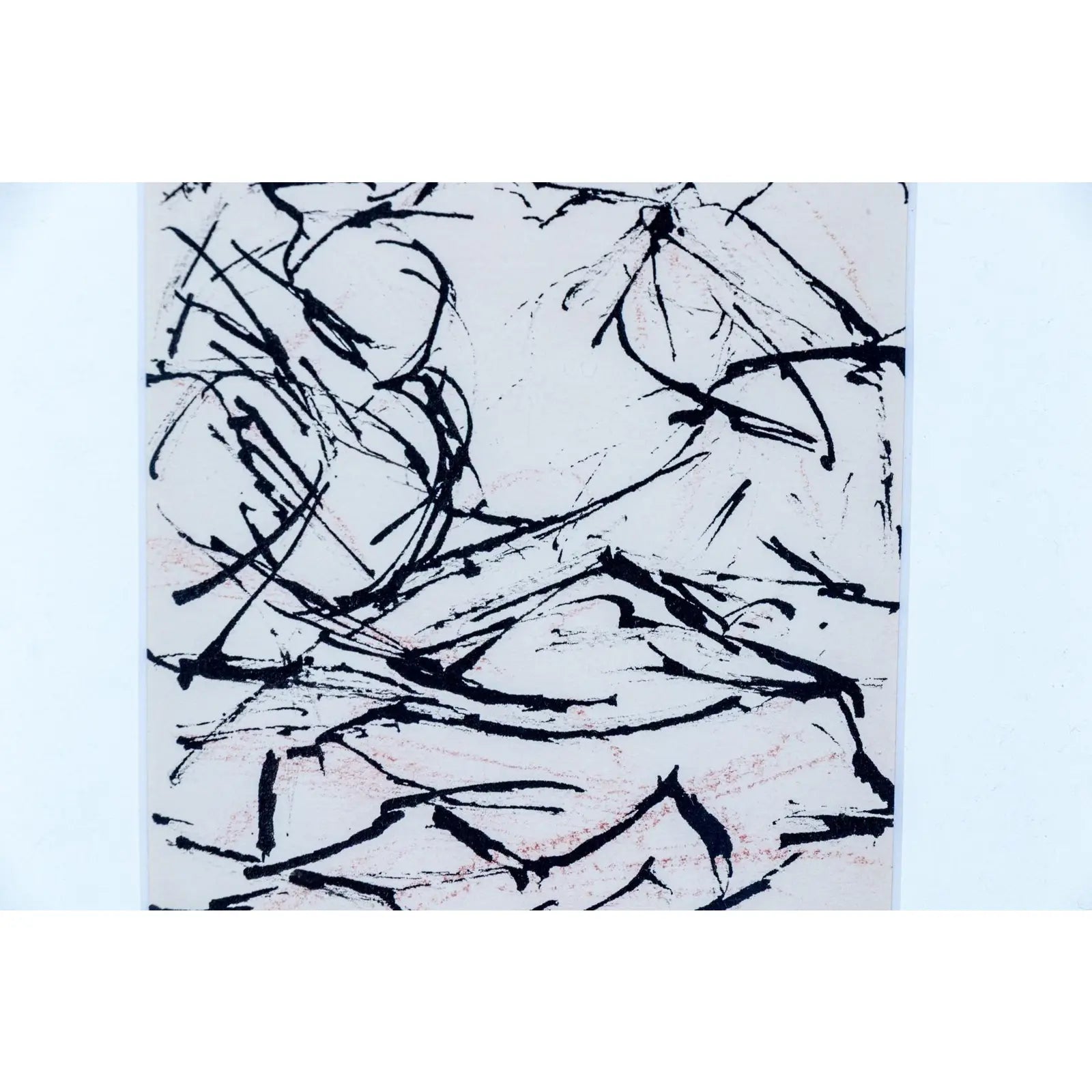 Elizabeth Erlanger Signed Abstract Mixed-Media New York School Modernism
