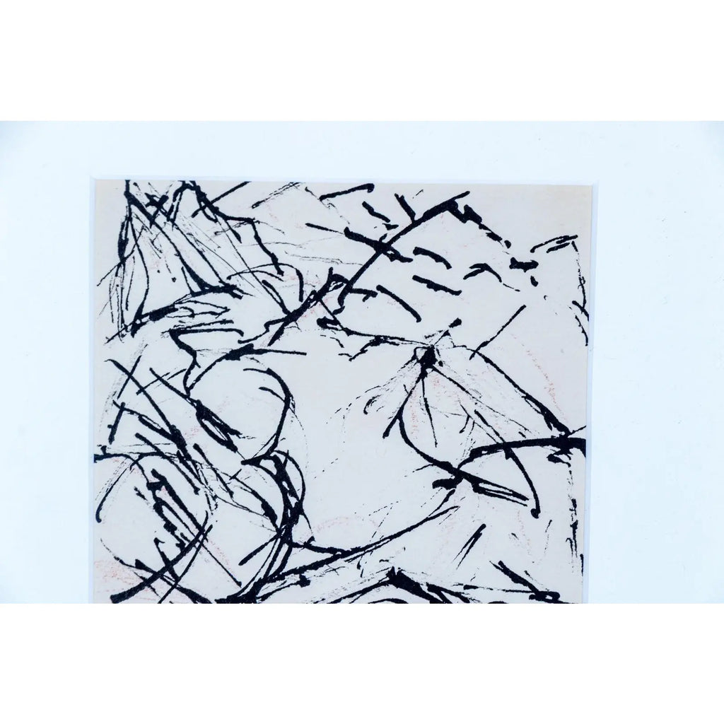 Elizabeth Erlanger Signed Abstract Mixed-Media New York School Modernism