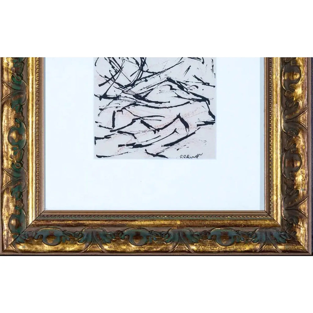Elizabeth Erlanger Signed Abstract Mixed-Media New York School Modernism