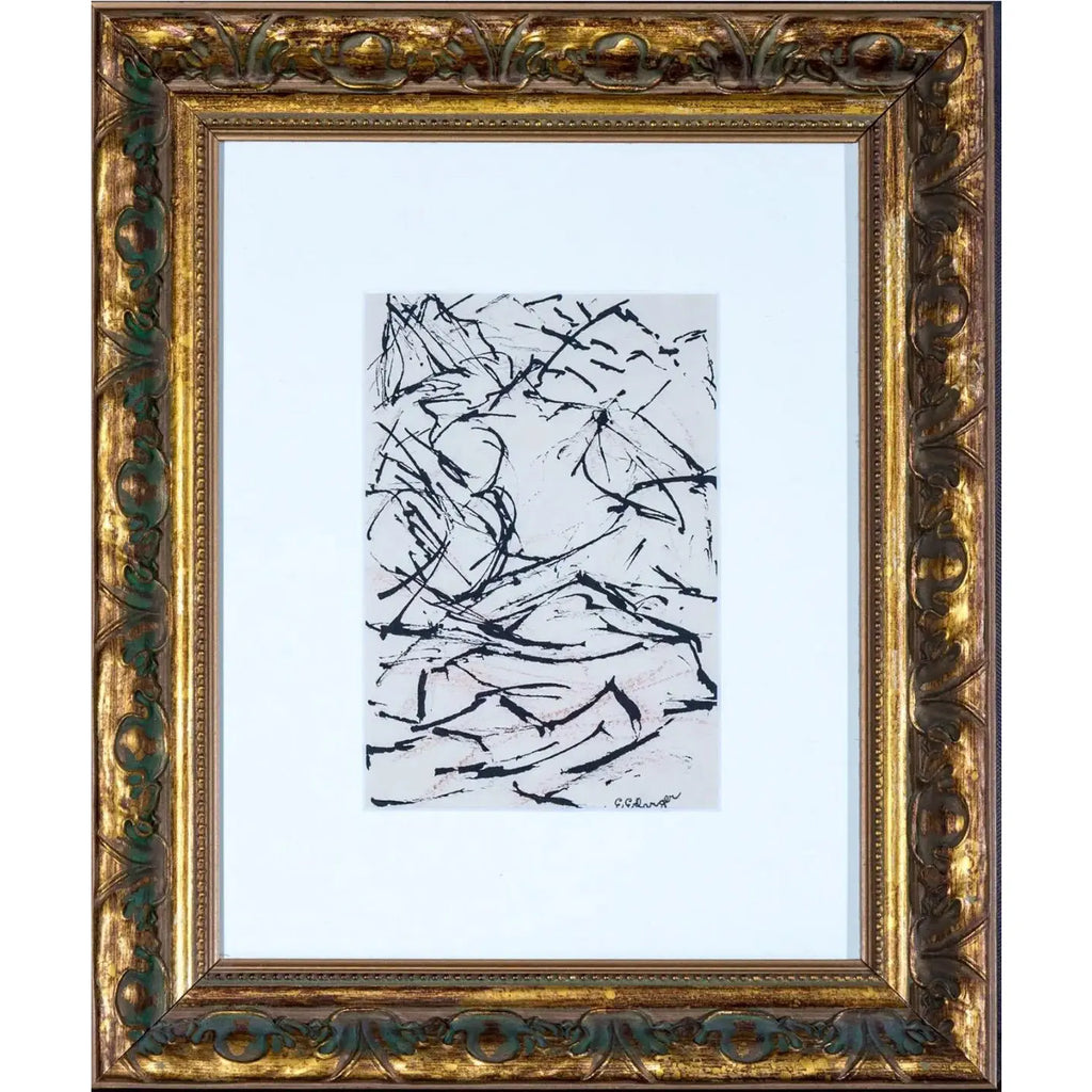 Elizabeth Erlanger Signed Abstract Mixed-Media New York School Modernism
