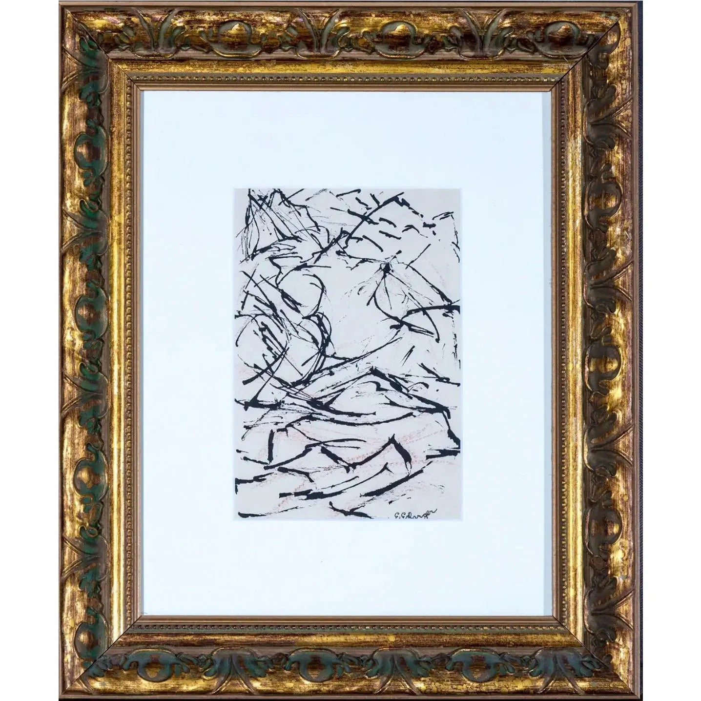 Elizabeth Erlanger Signed Abstract Mixed-Media New York School Modernism