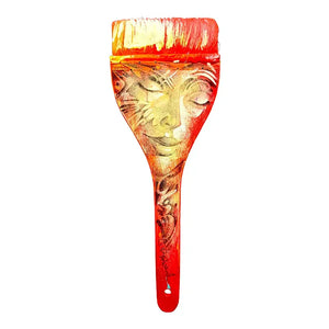 Unique Hand-Painted Signed Gil Bruvel Paintbrush Sculpture - "Visionary Spirit"