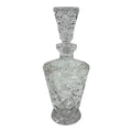 Vintage Hand-Cut Crystal Pinwheel & Starburst Decanter with Stopper