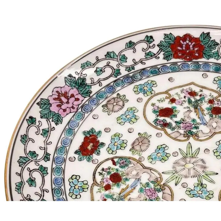 Vintage 11" Hand-Painted "Gold Imari" Japanese Porcelain Charger Plate
