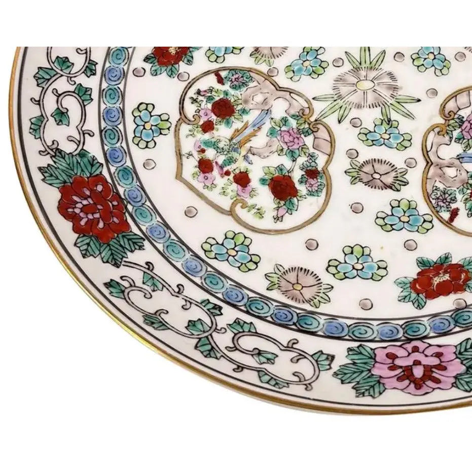 Vintage 11" Hand-Painted "Gold Imari" Japanese Porcelain Charger Plate