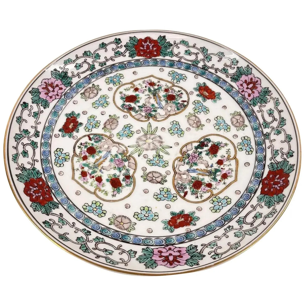 Vintage 11" Hand-Painted "Gold Imari" Japanese Porcelain Charger Plate