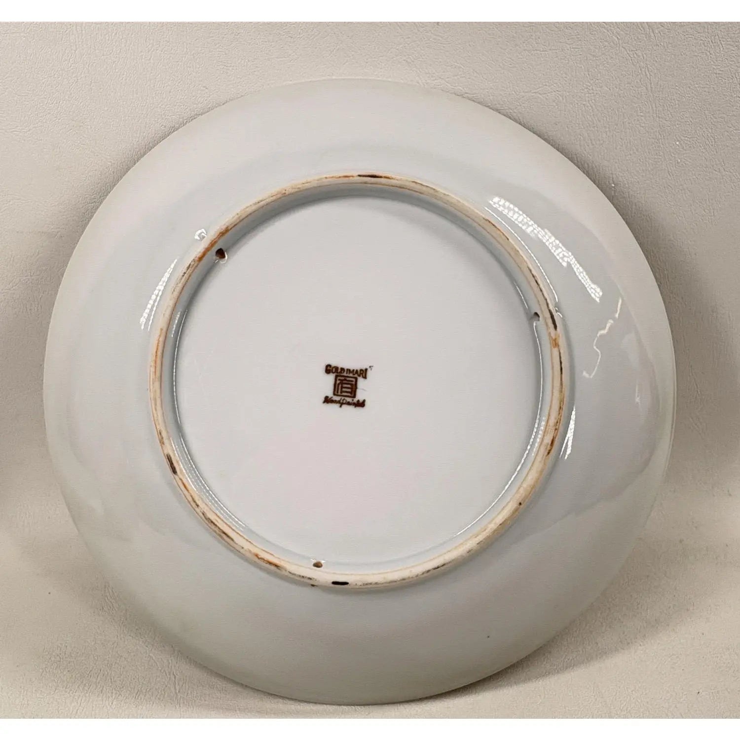Vintage 10.75" Hand-Painted "Gold Imari" Japanese Porcelain Charger – Rare Green & Gold
