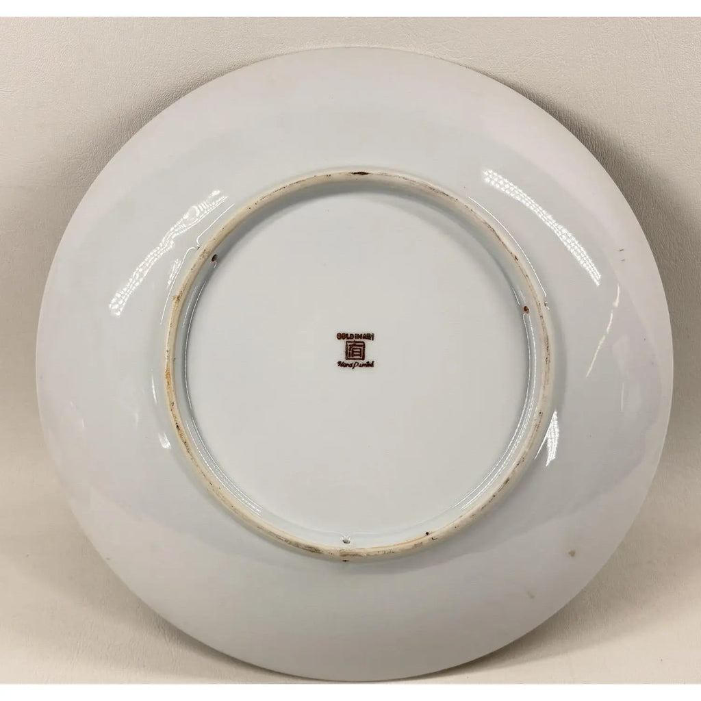 Vintage 11" Hand-Painted "Gold Imari" Japanese Porcelain Charger – Dragon & Landscapes