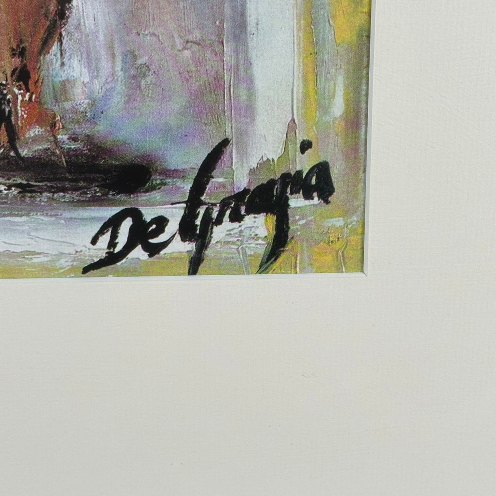 Vintage Framed Ted DeGrazia Mid-Century Southwestern Lithograph Prints Navajo Bride And Groom Pair