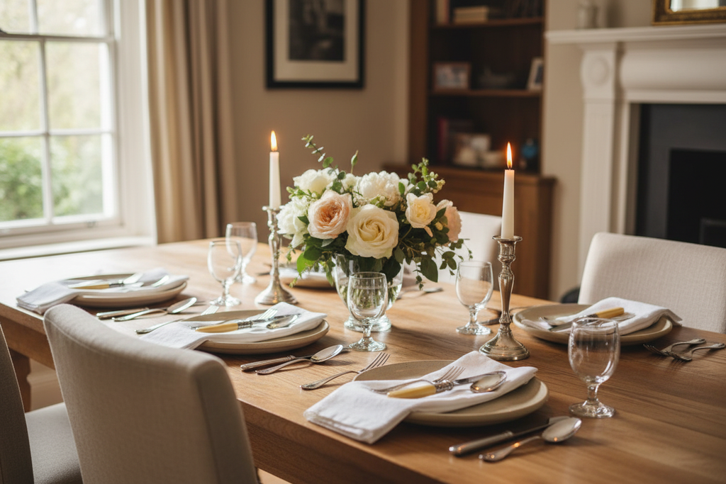 Classic American Aetna Works Tableware in Home Setting