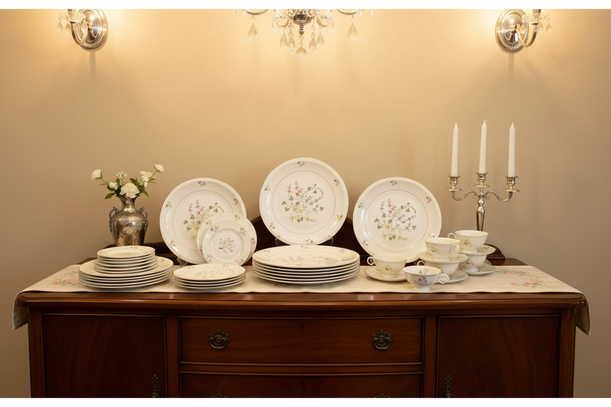 Complete Theodore Haviland Festival Set on Table or Buffet