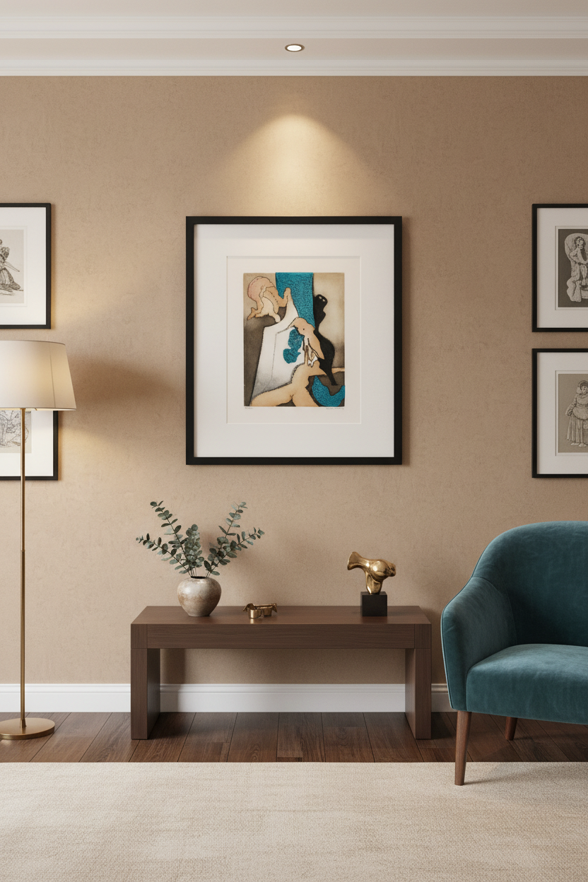 Dorothea Tanning En Chair Et En Or Etching in Home Setting