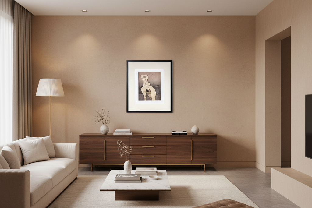 Dorothea Tanning Etching in Home Setting