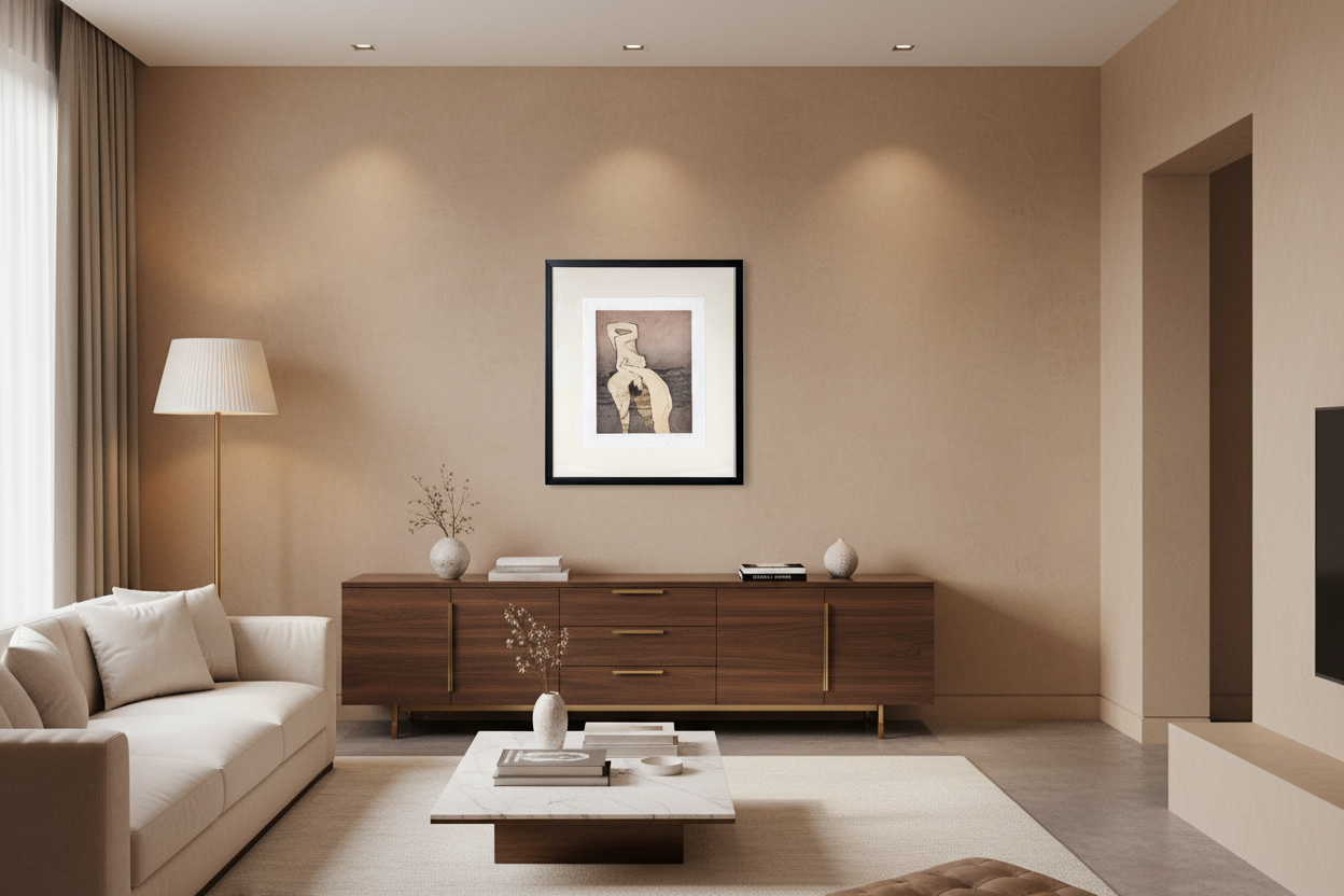 Dorothea Tanning Etching in Home Setting