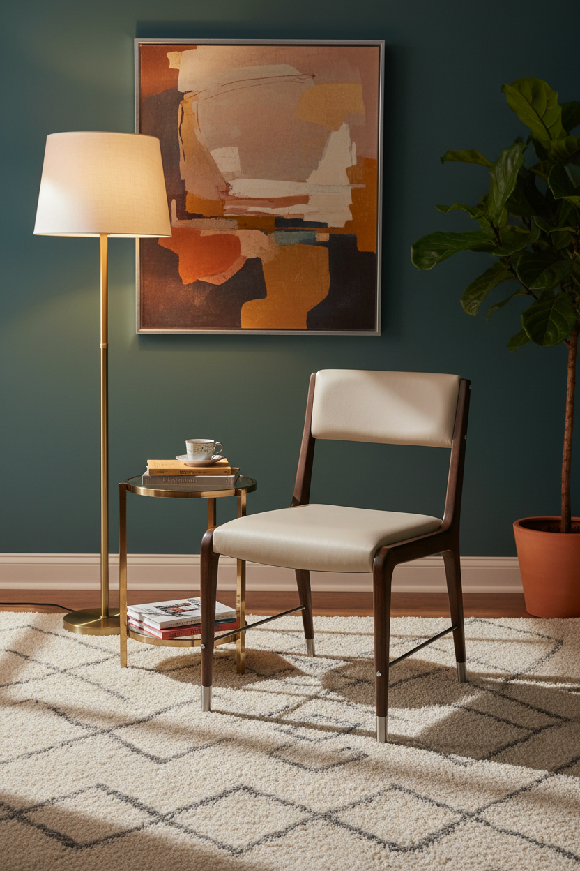 Interlude Home Tate Mid-Century Modern Dining Chair in Home