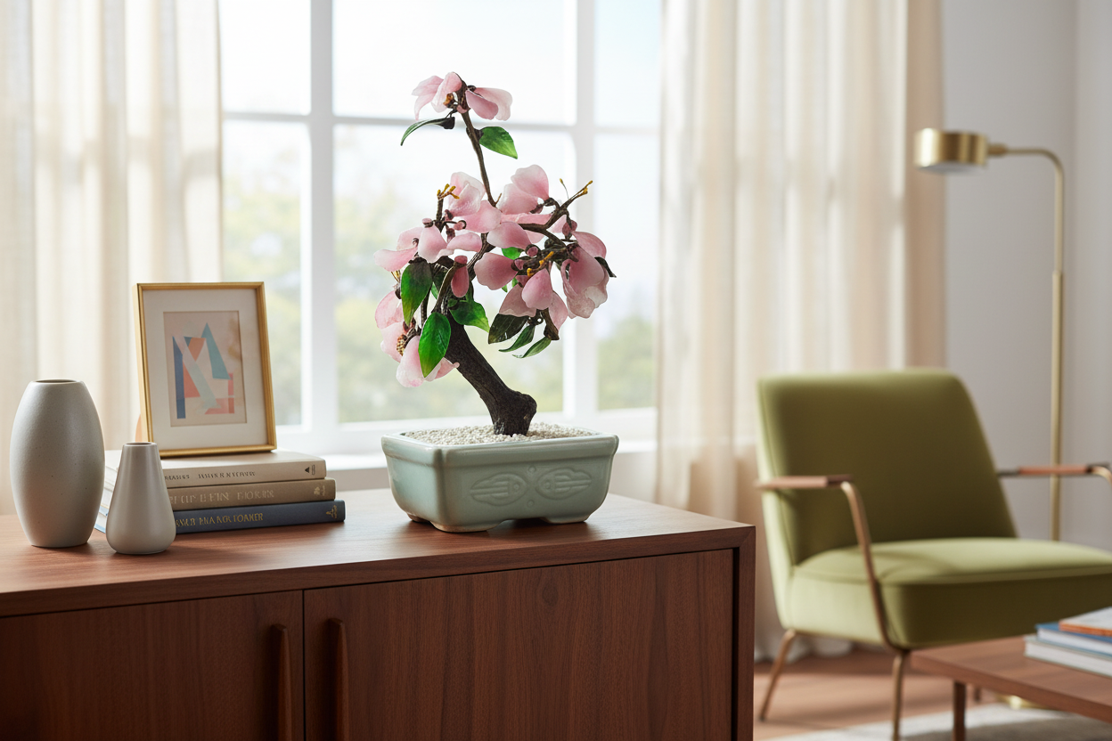 Jade Tree in Celadon Pot - home setting