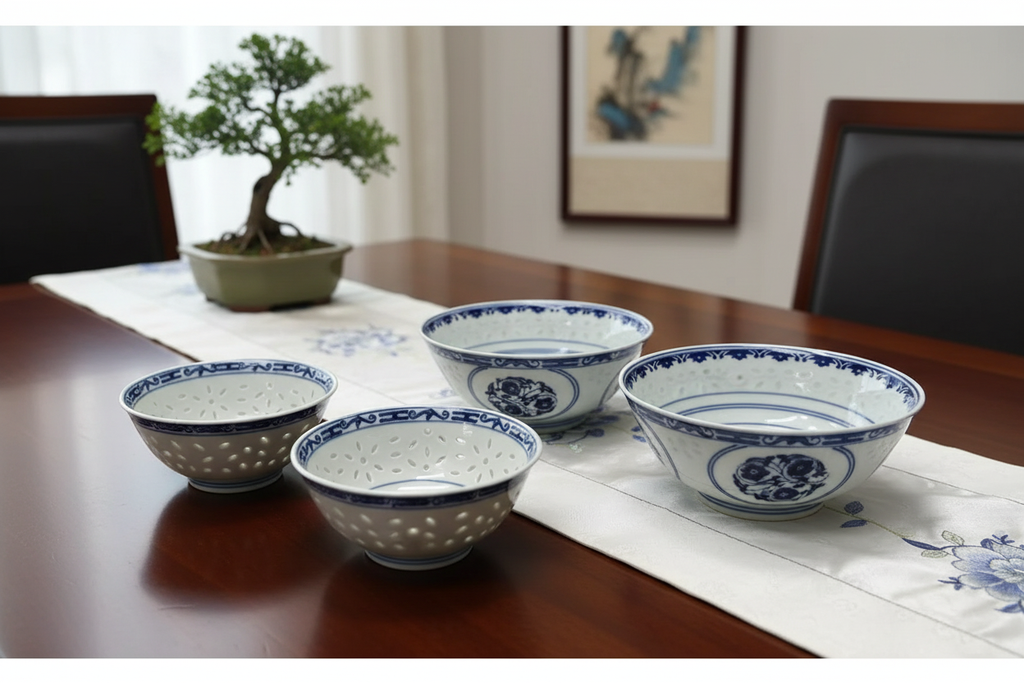 Jingdezhen Rice Grain Bowls - Two Sizes