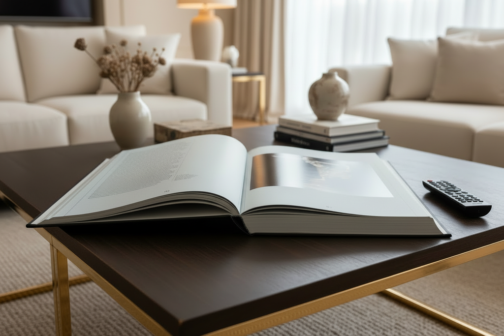 Rare Isadora Duncan Limited Edition Book Open on Coffee Table - Standing View