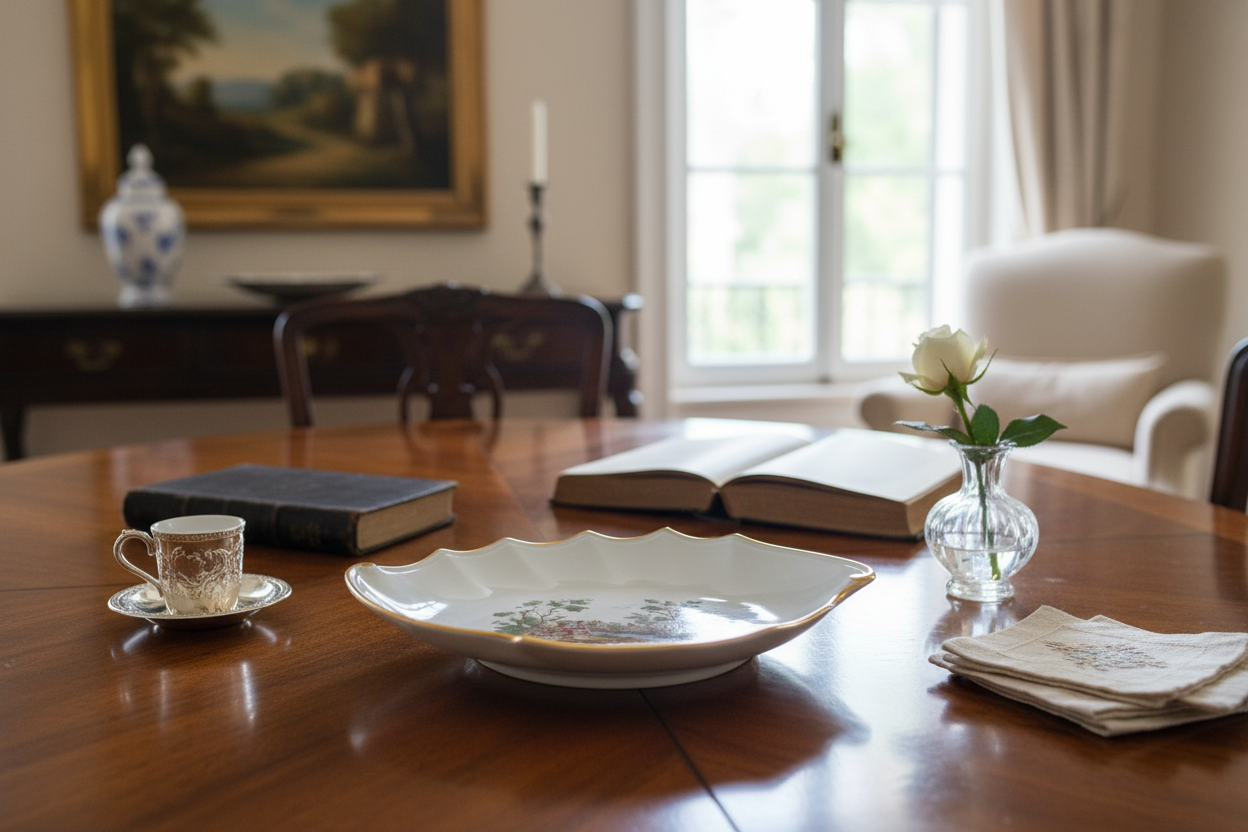 Richard Ginori Pittoria Oval Dish - true size in home