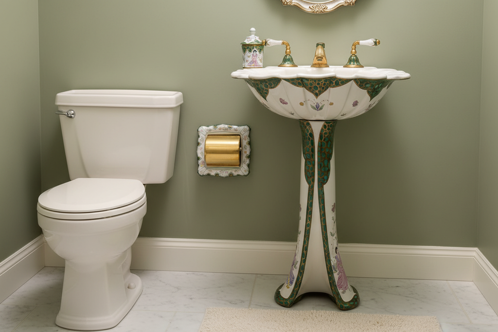 Sherle Wagner Chinoiserie Bathroom - Authentic Product Patterns