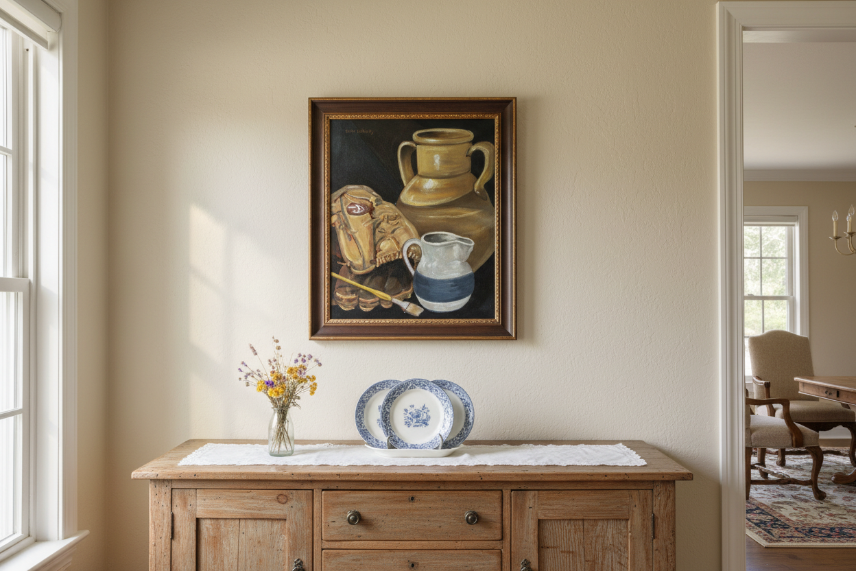 Steve LeBailly Americana Still Life in Home Setting