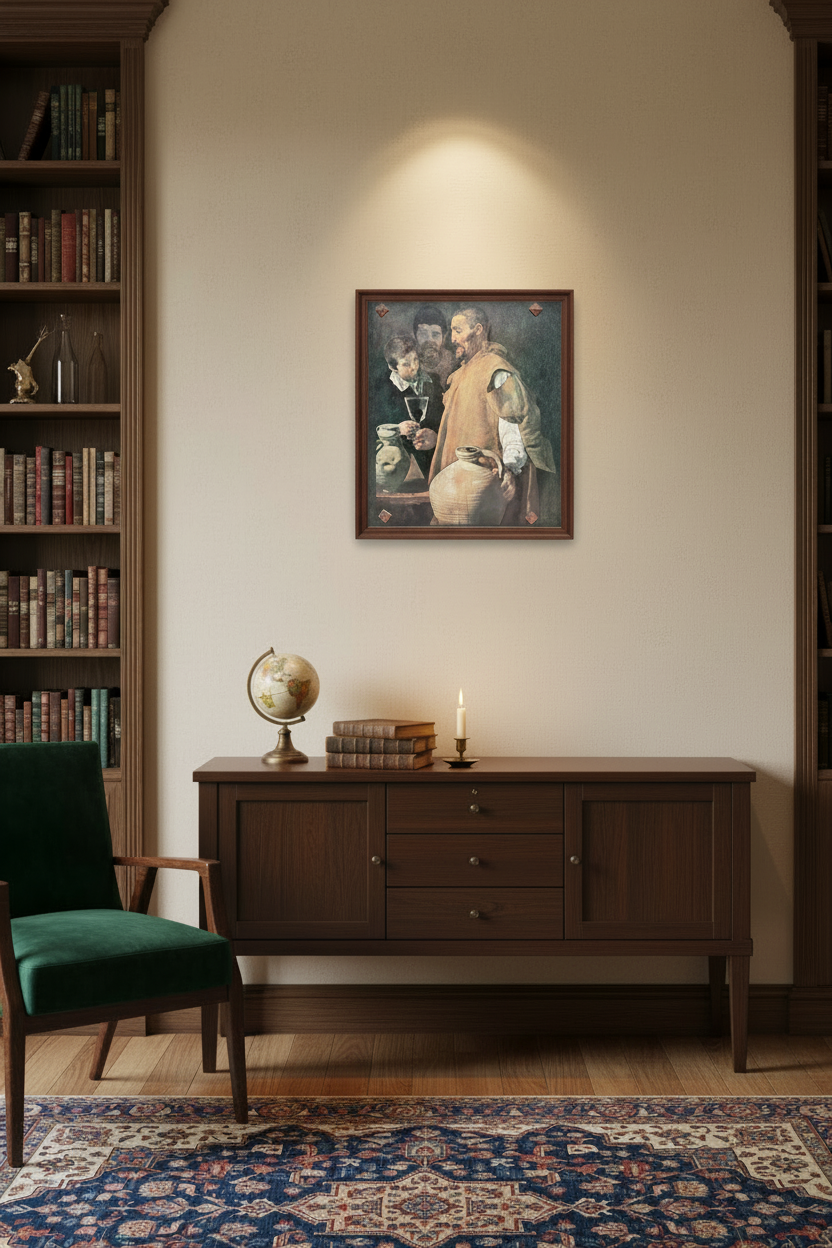 "The Waterseller of Seville" lithograph true to scale in home