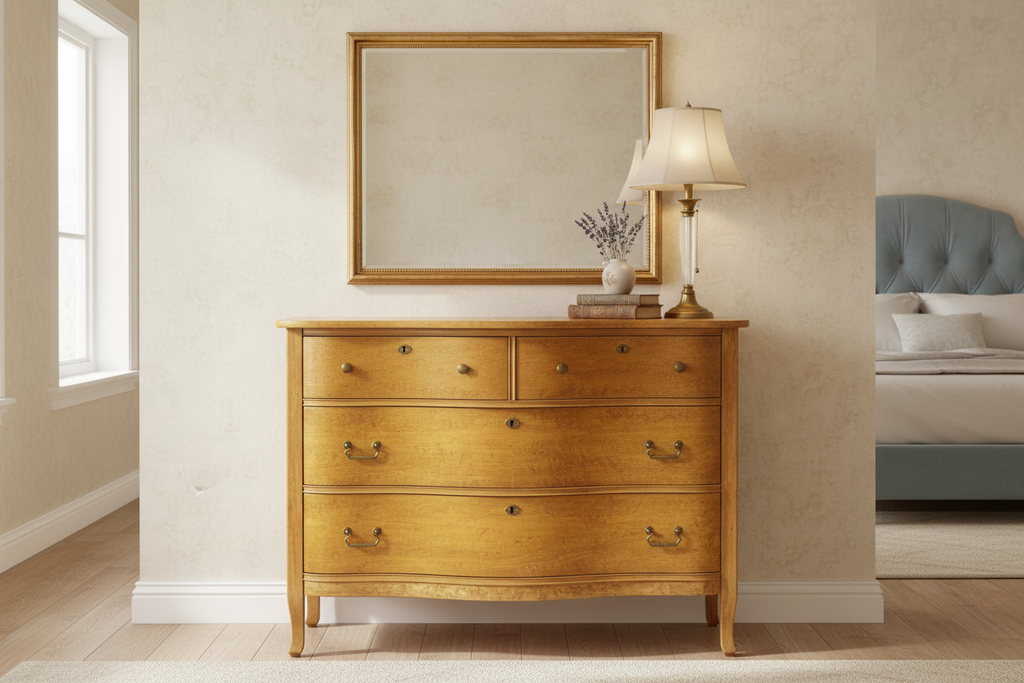 Victorian Chest in Bedroom Setting