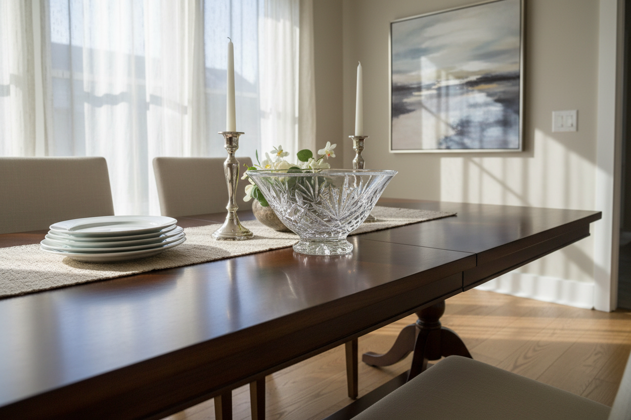 Waterford Crystal Bowl - true size in home