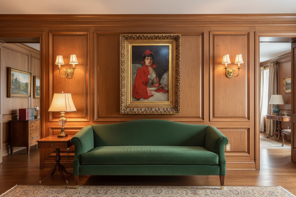 William Henry Hyde Portrait in Elegant Home