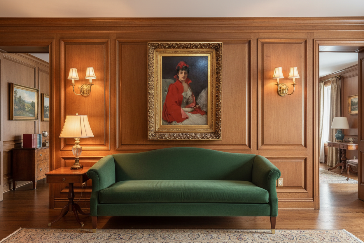 William Henry Hyde Portrait in Elegant Home