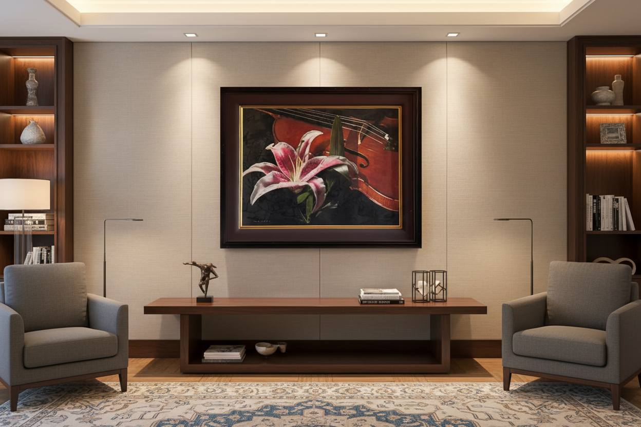 Yankel Ginzburg "Resting On Your Laurels" - 55"W x 46"H Scale